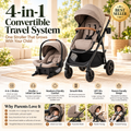 4-in-1 Baby Stroller Travel System with Infant Car Seat