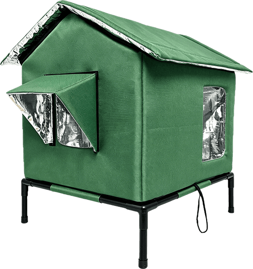 All-Weather Outdoor Cat Shelter – Waterproof & Foldable,Extra Large Insulated Outdoor Cat House