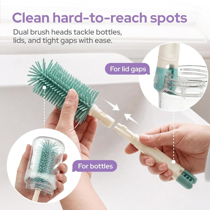 7-in-1 Silicone Baby Bottle Cleaning Brush Set