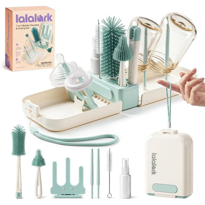 7-in-1 Silicone Baby Bottle Cleaning Brush Set