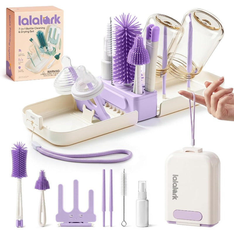 7-in-1 Silicone Baby Bottle Cleaning Brush Set